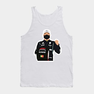 Valtteri Bottas with his pole position award for the 2021 Portugese Grand Prix Tank Top